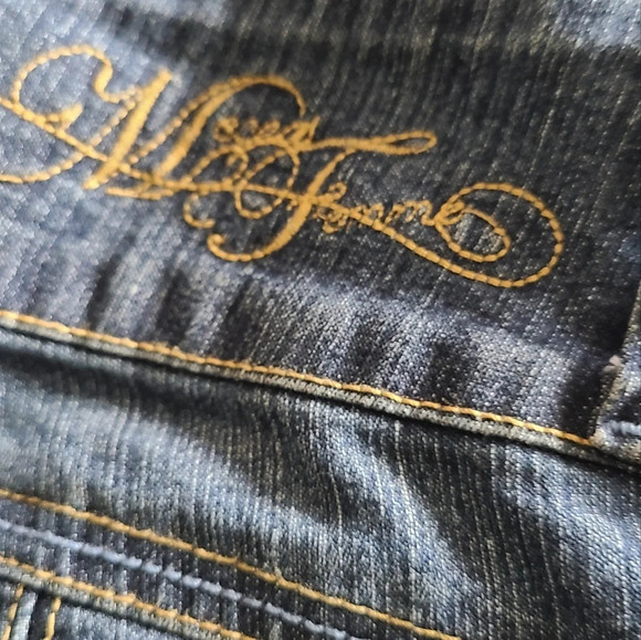 Vintage Mecca Femme  jeans womens sz.14 W embellished pockets (N1) - Picture 12 of 16